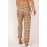 Orange Boho Floral Print Elastic Waist Jogger Pants